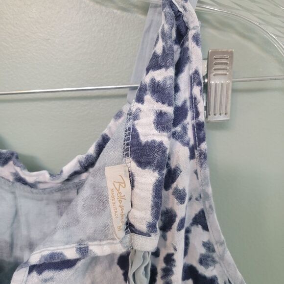 Bellambra 100%Linen Made in Italy Tie Tank Top Coastal‎ Size Medium - Picture 7 of 8